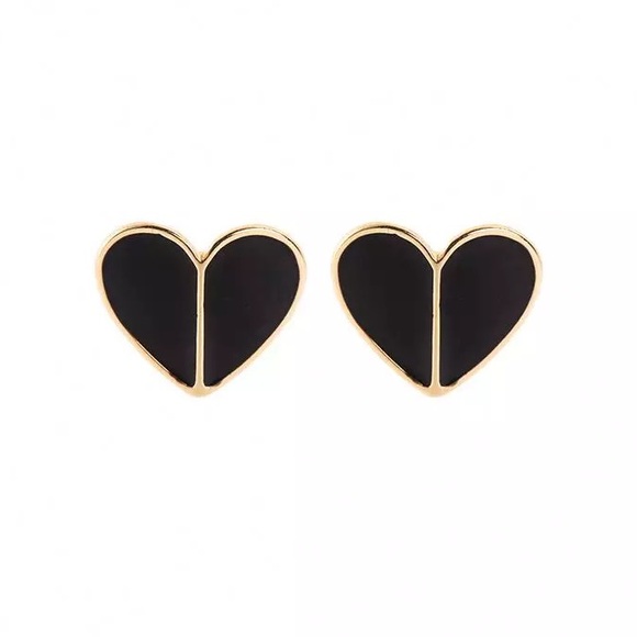 Heart stud earrings - Picture 4 of 5